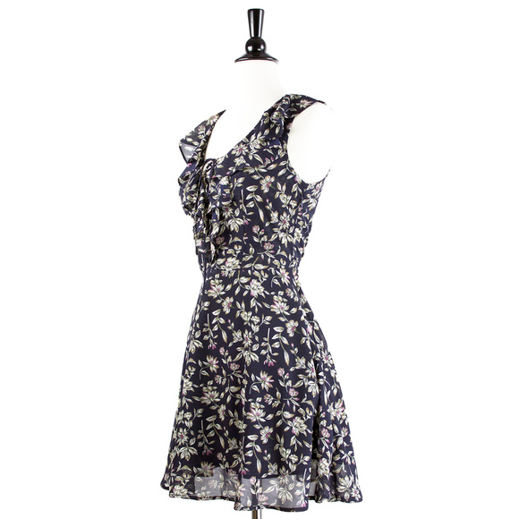 ▪️J.O.A. | Blue Floral PrintRuffle Dress, L - Picture 5 of 7
